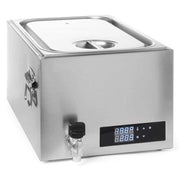 Bagno maria compatto da 28 litri, in acciaio inossidabile, con regolatore PID e potenza di 600 W