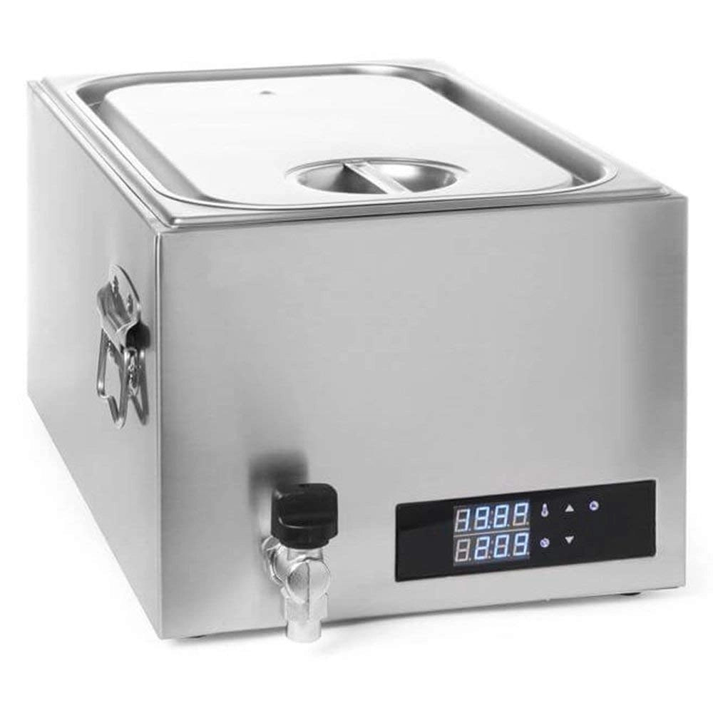 Bagno maria compatto da 28 litri, in acciaio inossidabile, con regolatore PID e potenza di 600 W