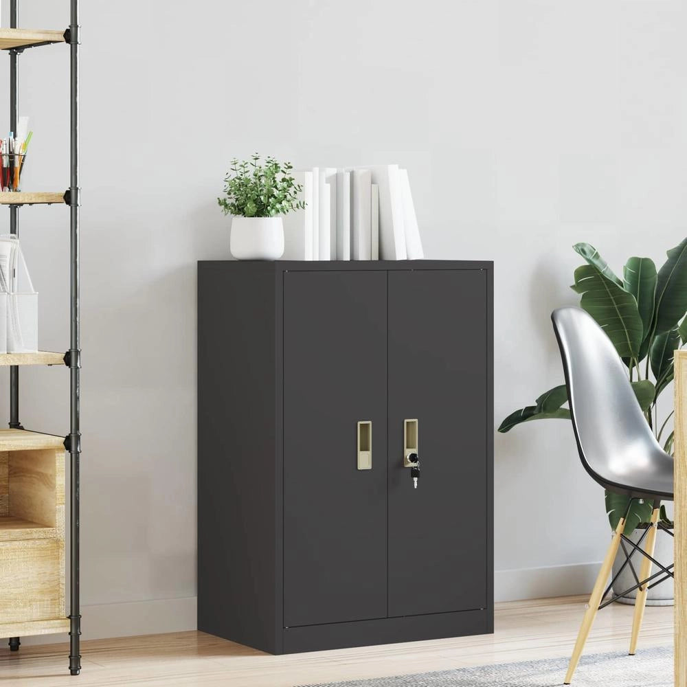 Armadio Nero 60 x 40 x 90 cm Acciaio