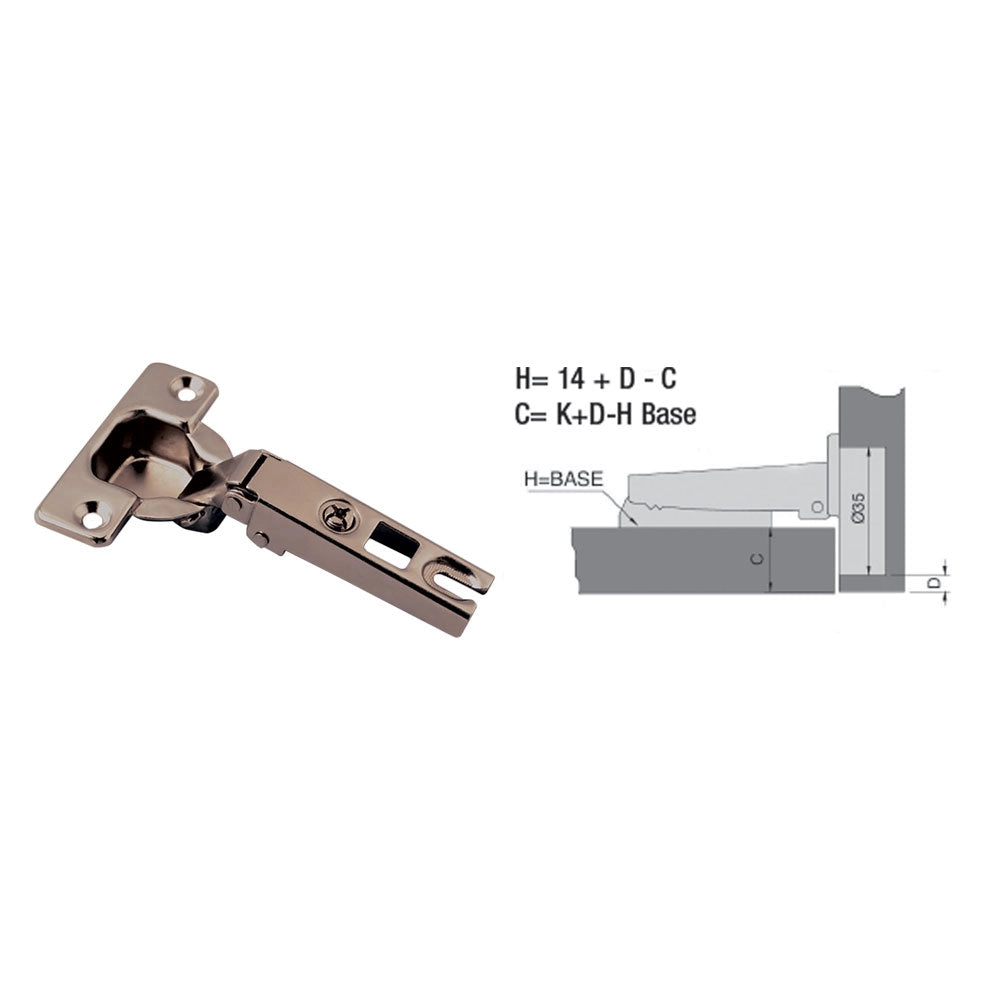 CERNIERA PER MOBILI mm. 35 - pz. 2 collo basso 0