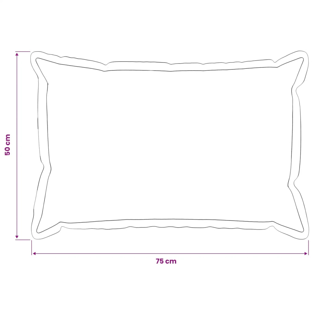 Federa 2 pz HOUTEN Azzurro 50 x 75 cm Flanella 919983