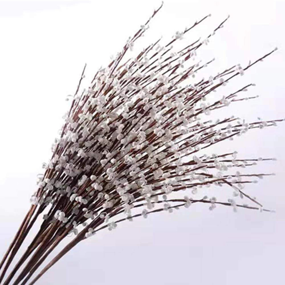 Rami di gelsomino artificiali, 10 pezzi, 74 cm, colore bianco