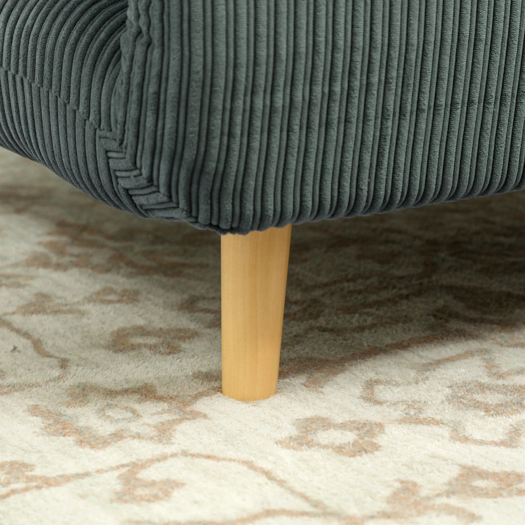 Poltrona letto pieghevole con schienale regolabile a 3 posizioni in poliestere verde 83 × 89 × 82 cm