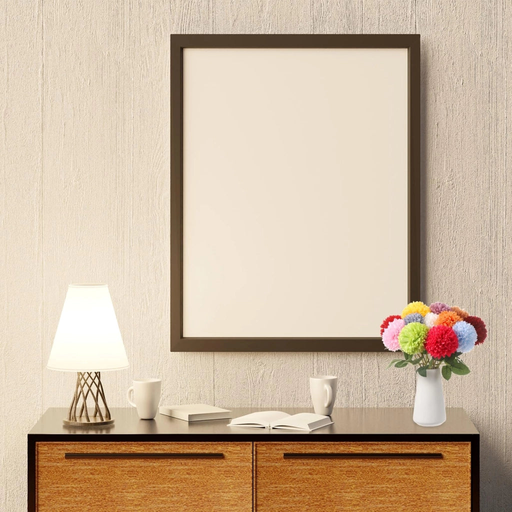 Crisantemi artificiali, 12 pezzi, in seta, 28 cm, color marrone