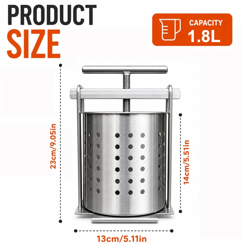 Spremiagrumi manuale in acciaio inossidabile, peso: 0,97 kg