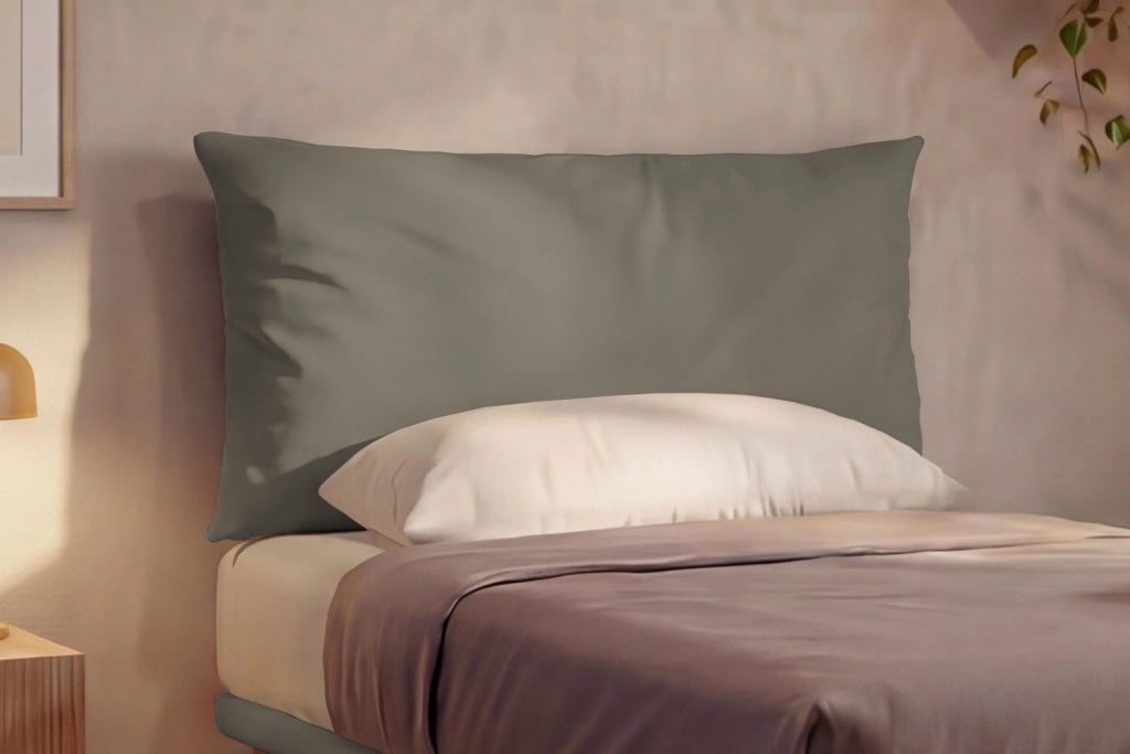Letto 1 Piazza e Mezza con Rete Rivestita 120x190 cm Similpelle Cappuccino Tessis Testata Soft