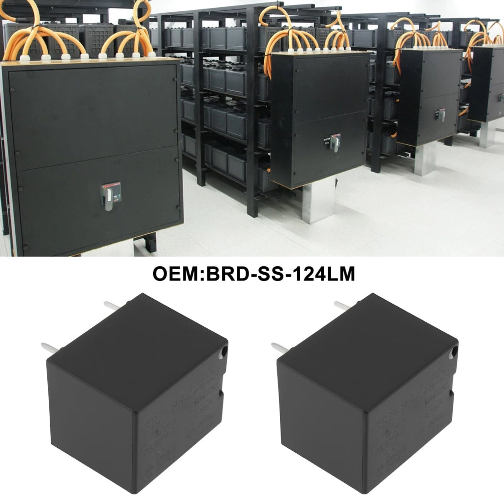 2 relè a 4 pin, modello BRD-SS-124LM, 24 VDC, 12 A