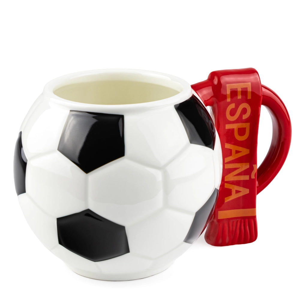 Tazza con sciarpa da tifoso – Spagna, 700 ml, Vetroceramica, adatta al lavaggio in lavastoviglie
