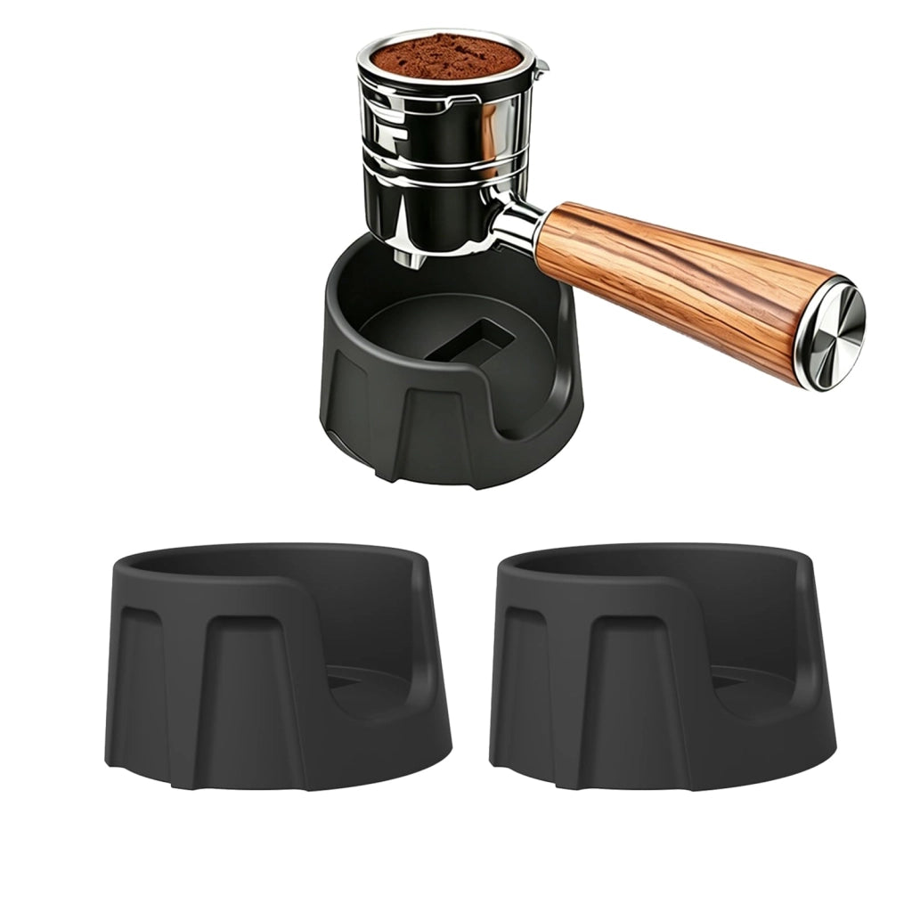 Base in silicone per pressino da caffè, compatibile con pressini da 51/58 mm, colore nero