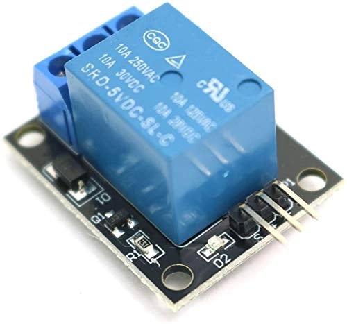 5 moduli relè KY-019 a 5V, a 1 canale, per Arduino