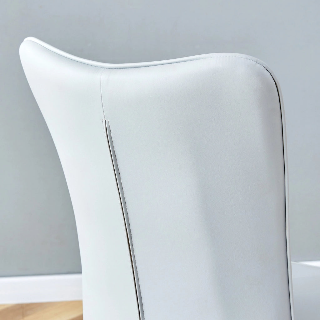 Set da pranzo 4 posti con vano portaoggetti in MDF metallo e PU grigio chiaro e nero