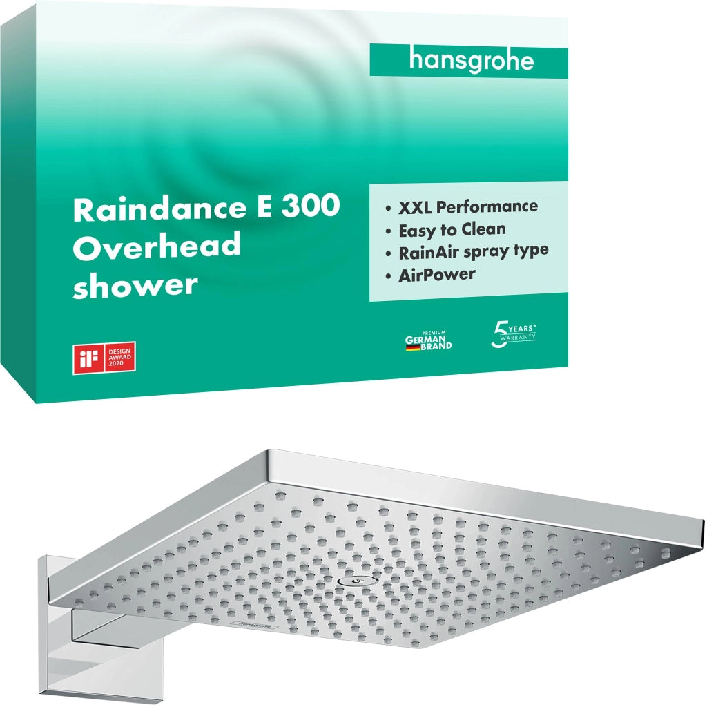 Raindance E Soffione doccia 300 1jet con braccio doccia, cromato, 26238000
