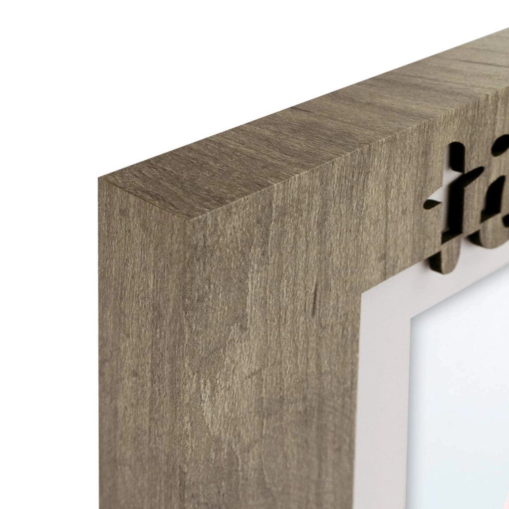 Cornice per foto in legno, marrone/bianca, 10x15 cm, confezione singola