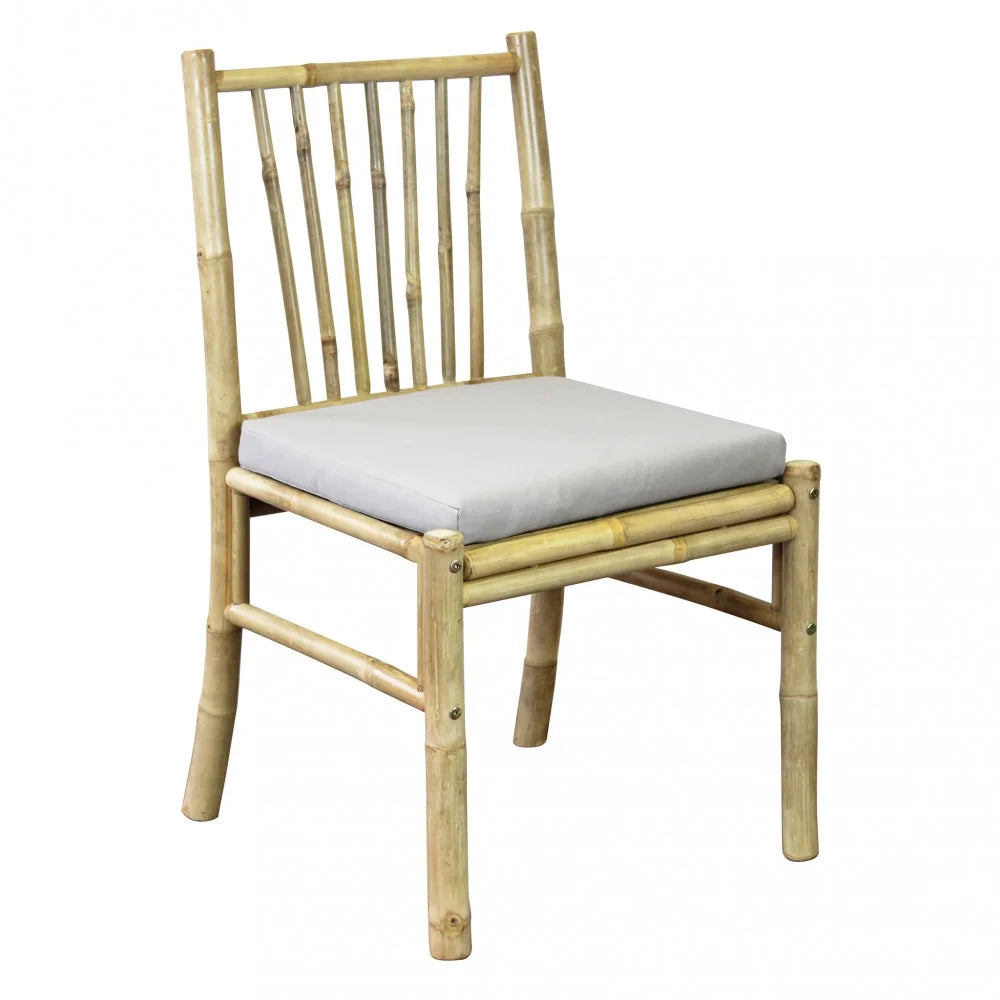 Sedia da Giardino in Bamboo Sfoderabile Libre Marrone