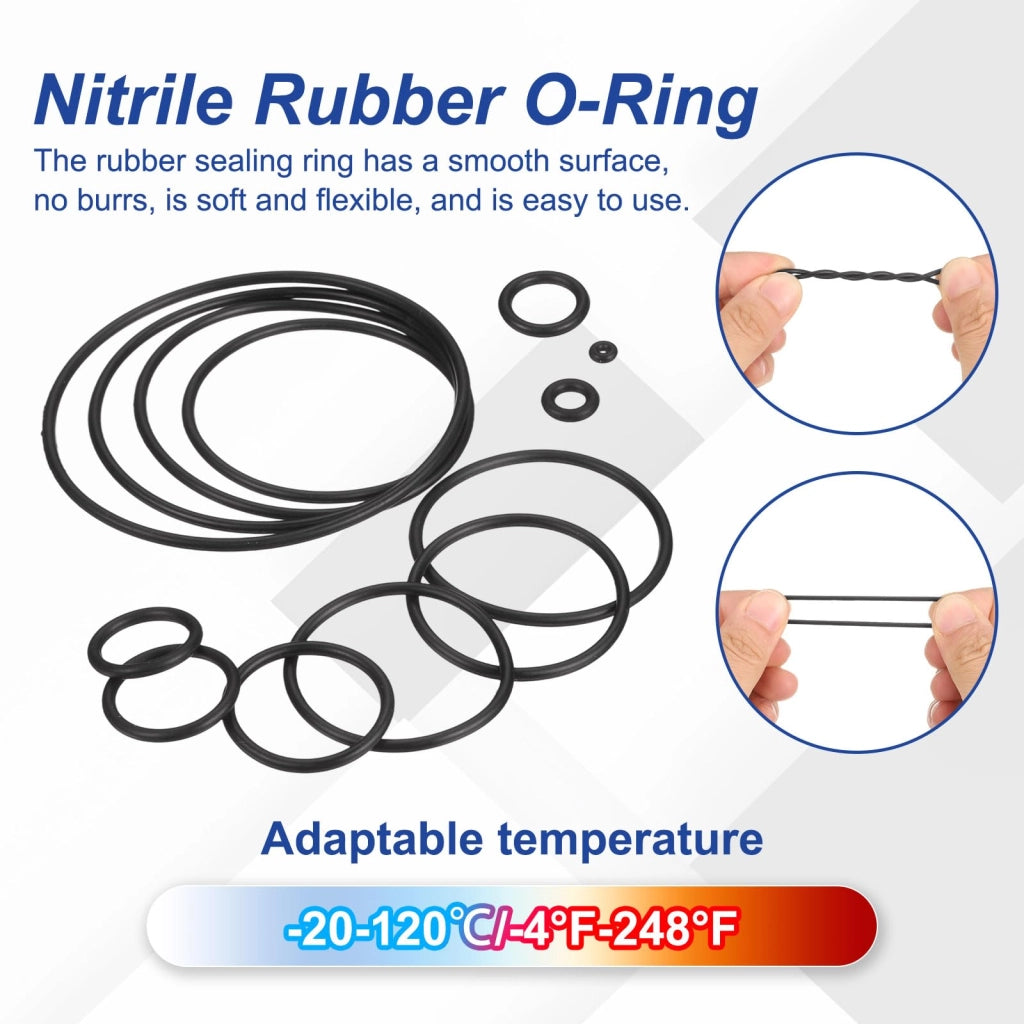 20 O-ring in nitrile 21x19x1 mm, guarnizioni in NBR