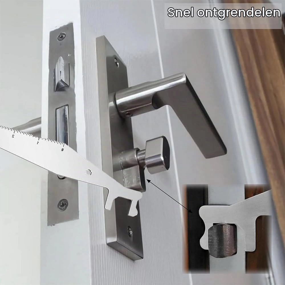 Set professionale di 2 strumenti per l'apertura di serrature, realizzati in acciaio elastico