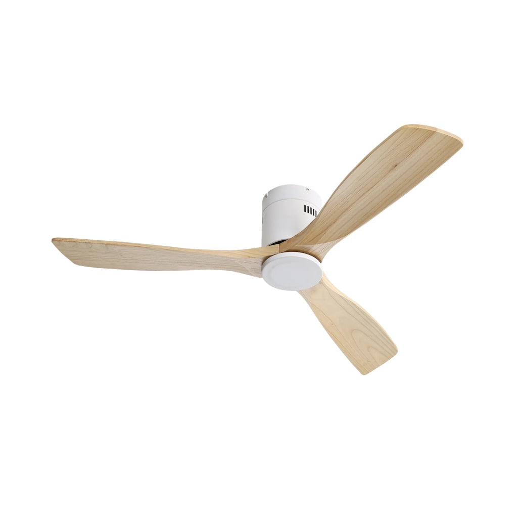 Ventilatore da soffitto 52 pollici con telecomando e pale in legno massello