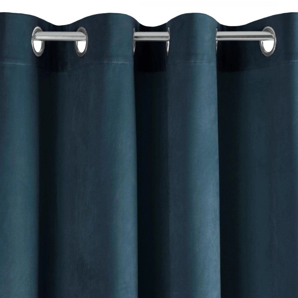 Tenda con passanti, 140x250 cm, blu navy, 1 pezzo