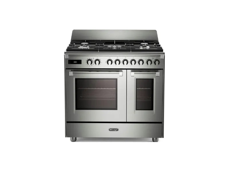 Cucina gas DeLonghi PRO 965T MXX inox 90 cm doppio forno elettrico