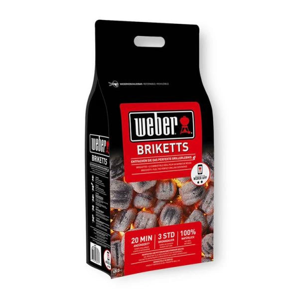 CARBONE 100% NATURALE PER GRILL 'BRIQUETTES' Kg 4 ca.