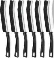 Set di 6 spazzole angolari per la pulizia delle fughe, dure, nere, da 23 cm