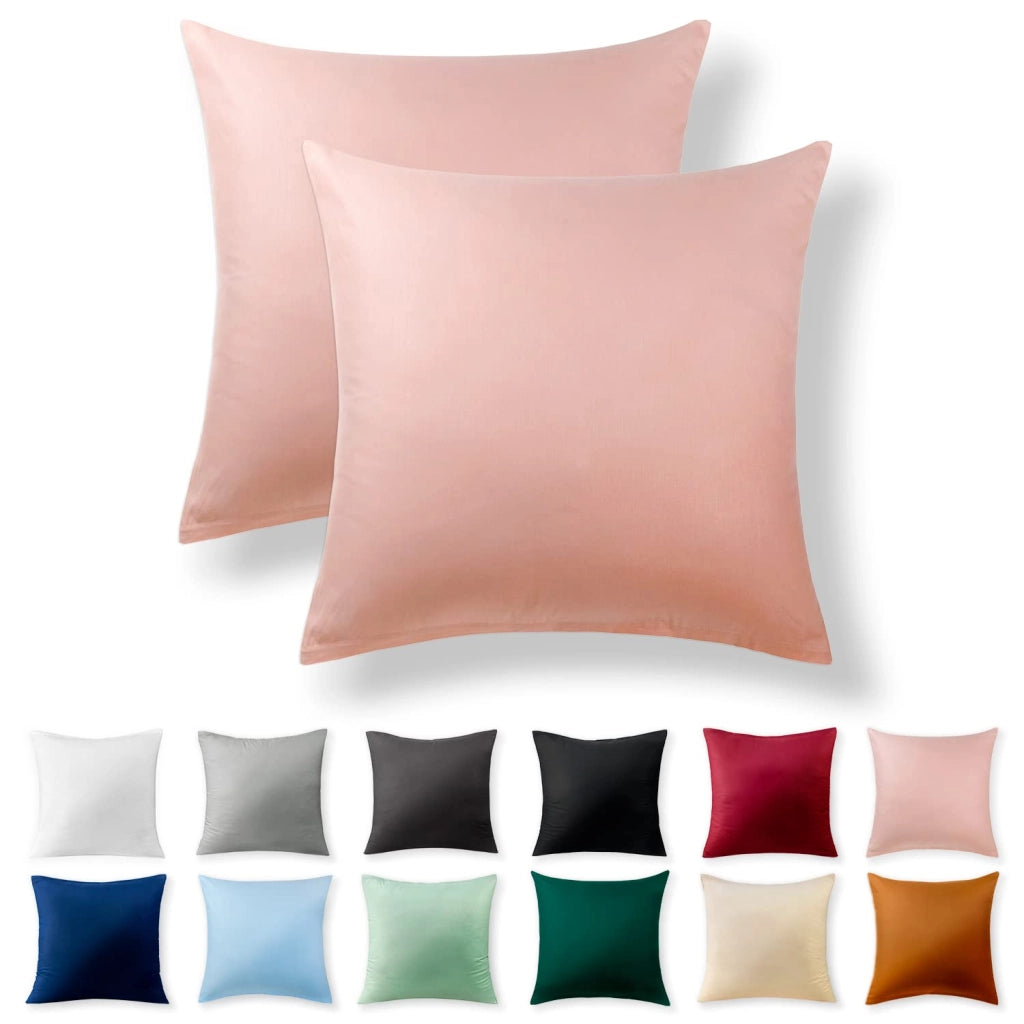 Coperte per cuscini rinforzate, 80x80 cm, set da 2, color rosa pastello