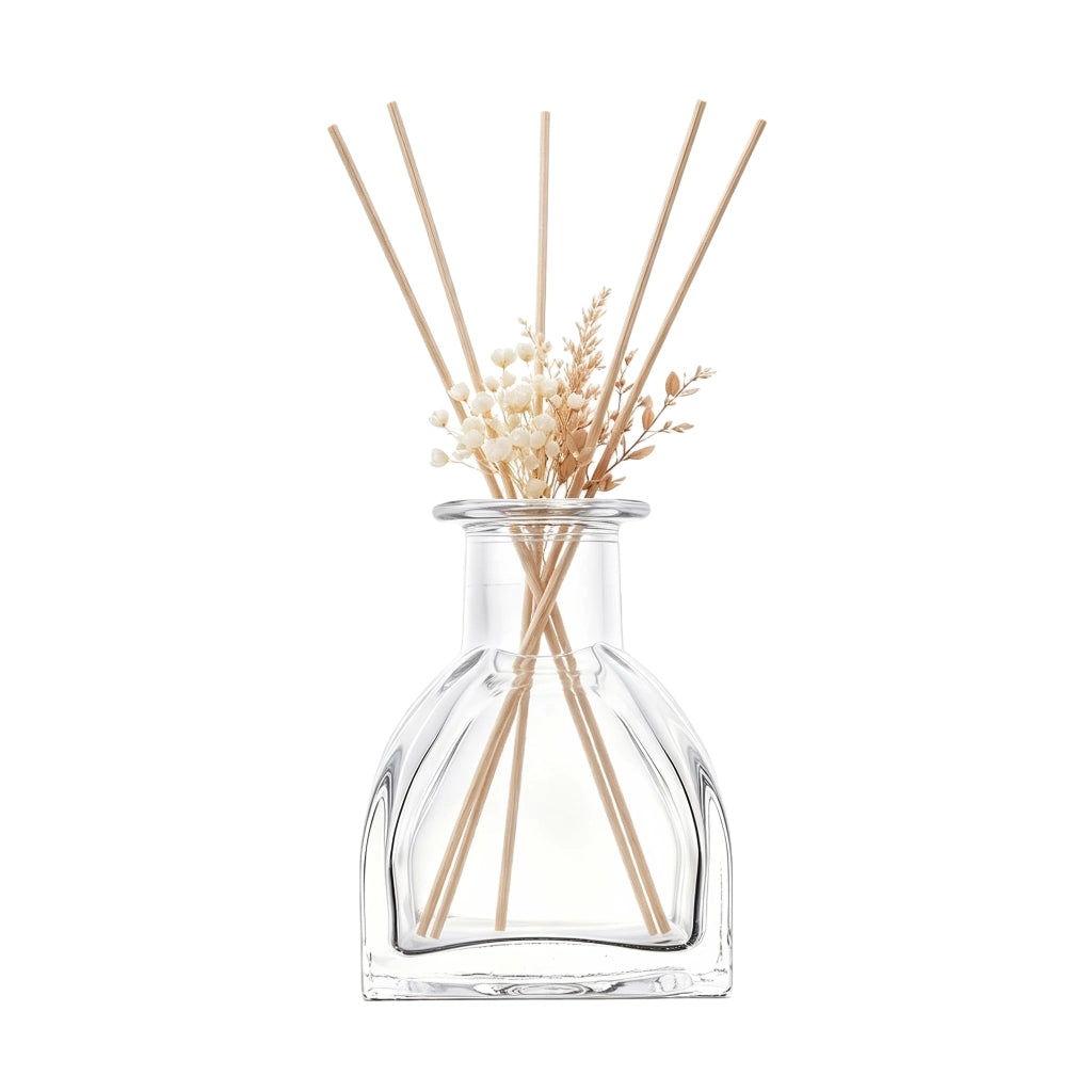 Flacone in vetro diffusore, capacità 150 ml, forma quadrata, ricaricabile, per aromaterapia fai da te