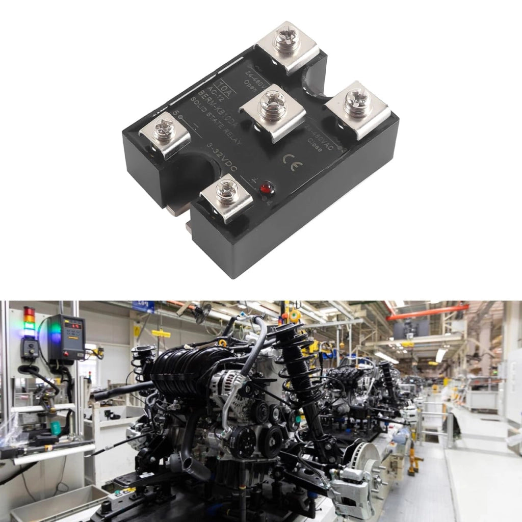 Relè a semiconduttore CC-CA, SPDT, 10 A, 24-480 V CA, 3-32 V CC, KB10DA