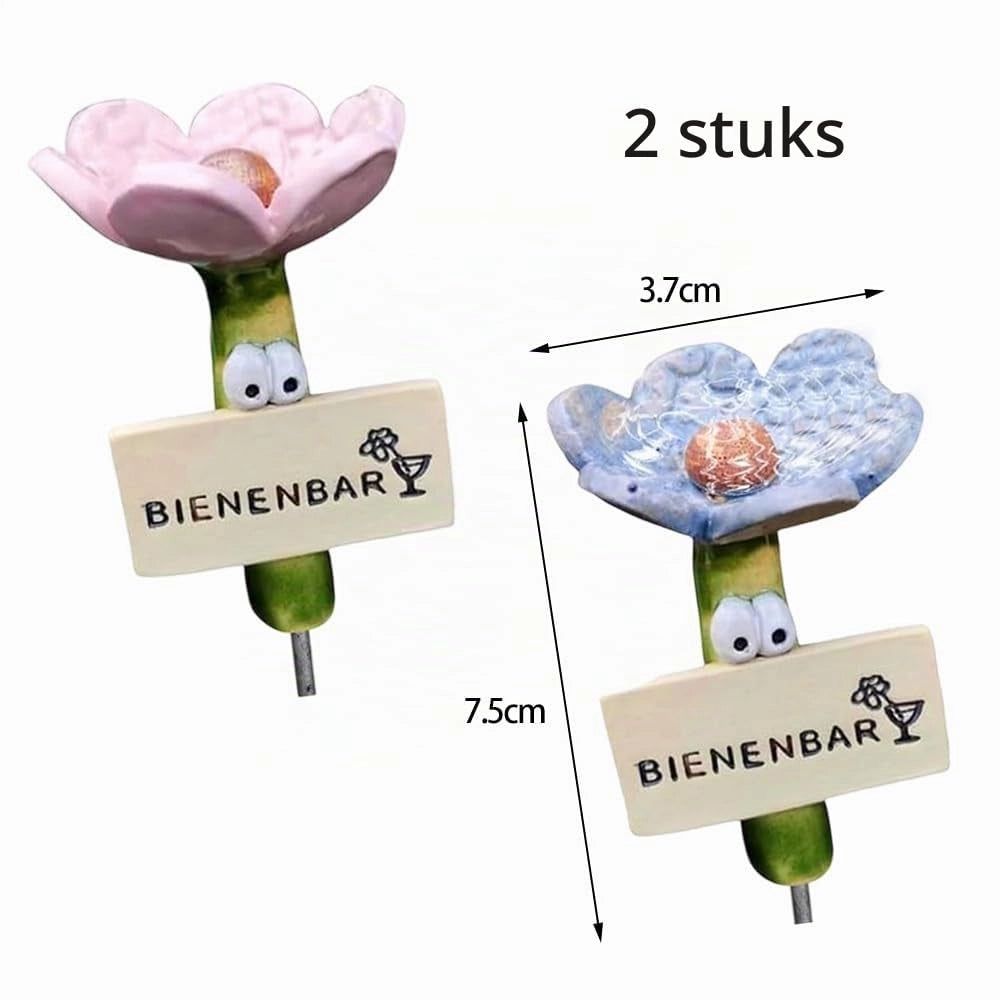 Set di 2 abbeveratoi per insetti, stazione sicura per l'acqua per api, ideale per giardino e balcone