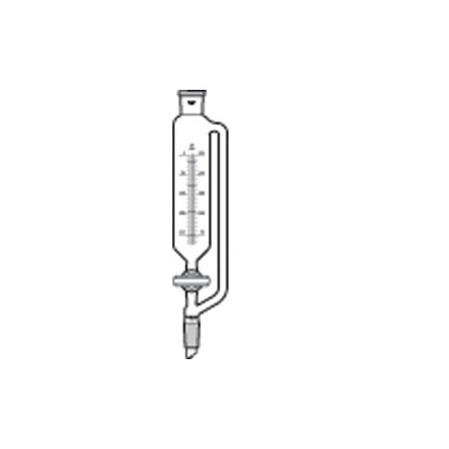 Imbuto a forma cilindrica da 50 ml, attacco NS 14/23, graduato