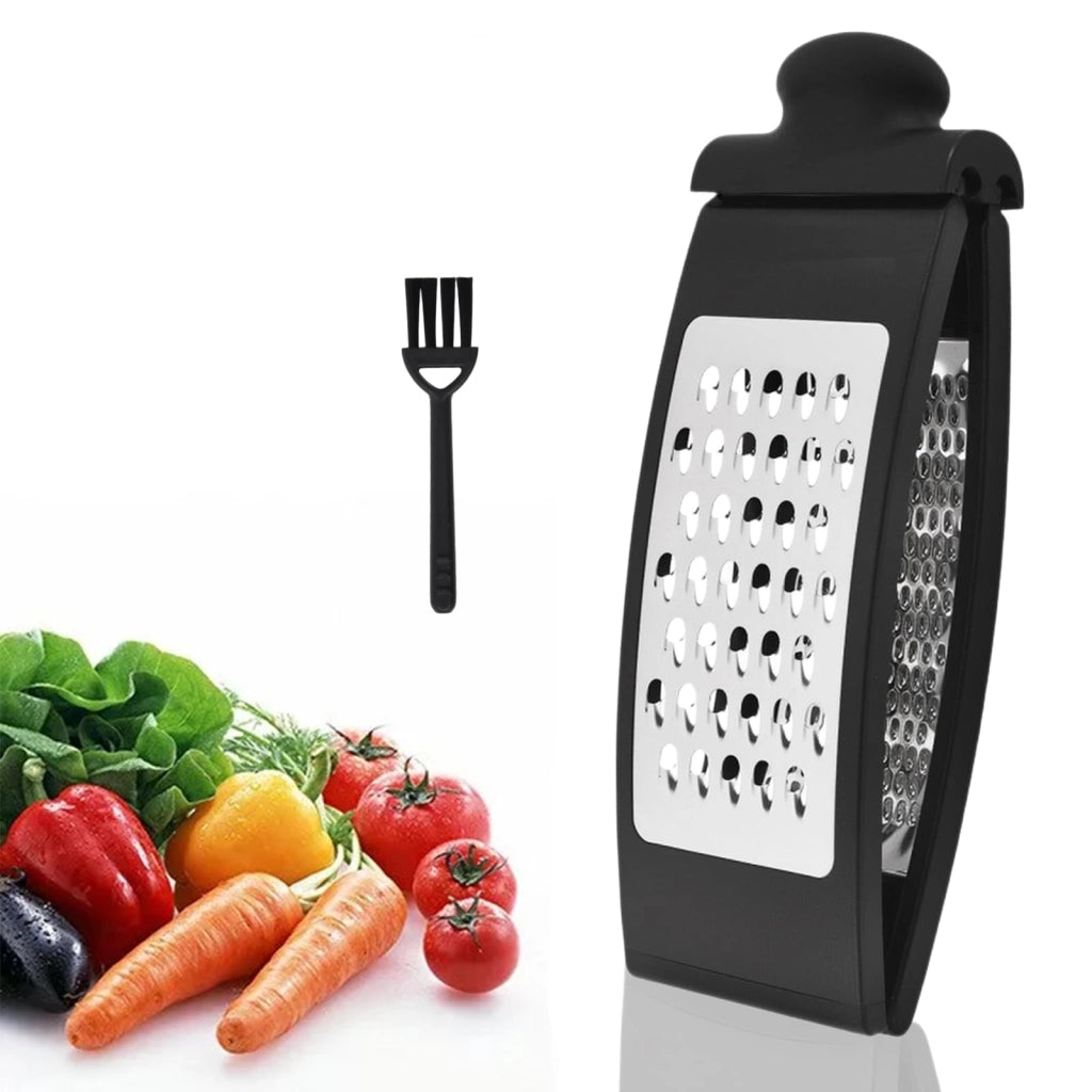 Grattugia per verdure pieghevole in acciaio inossidabile, a doppia faccia, 25 cm