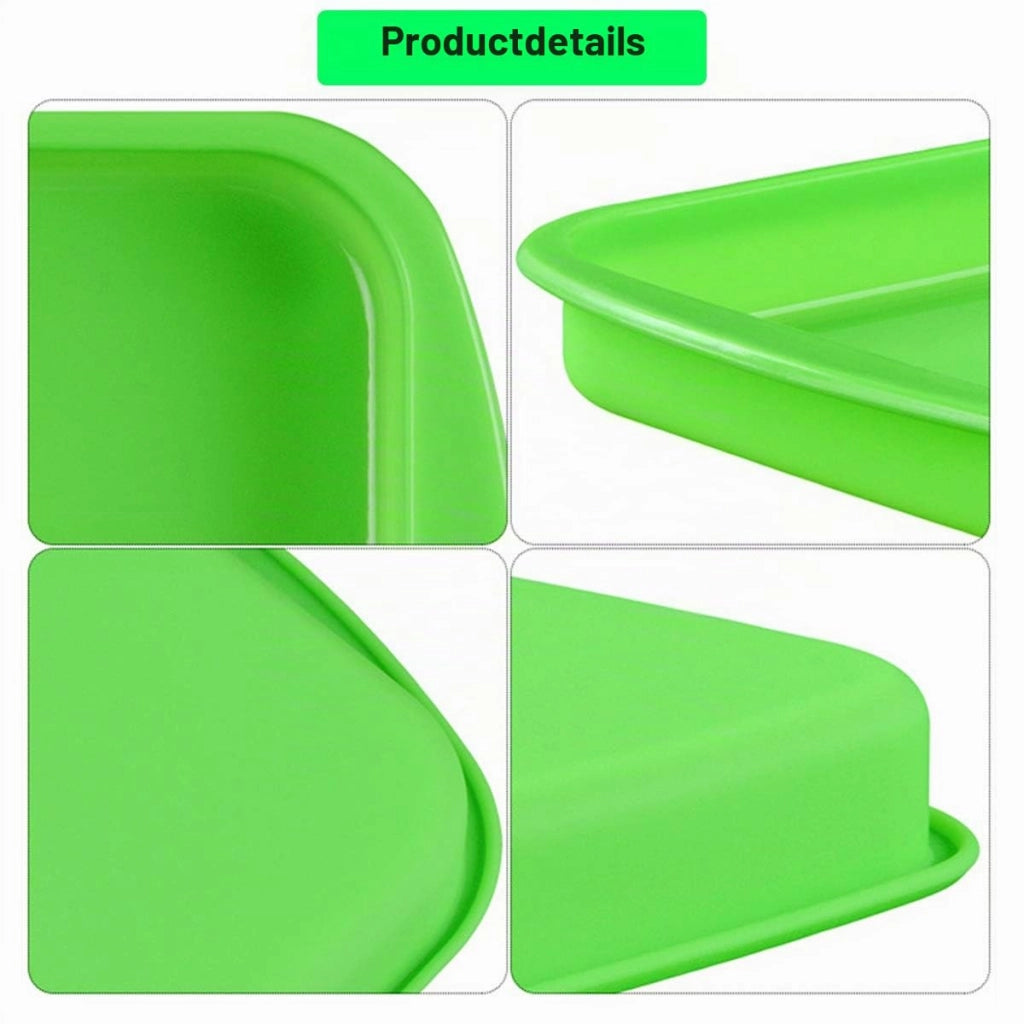 Stampo per pane in silicone, rettangolare, antiaderente, per torte, pane, pizza, lasagne, confezione da 1 pezzo