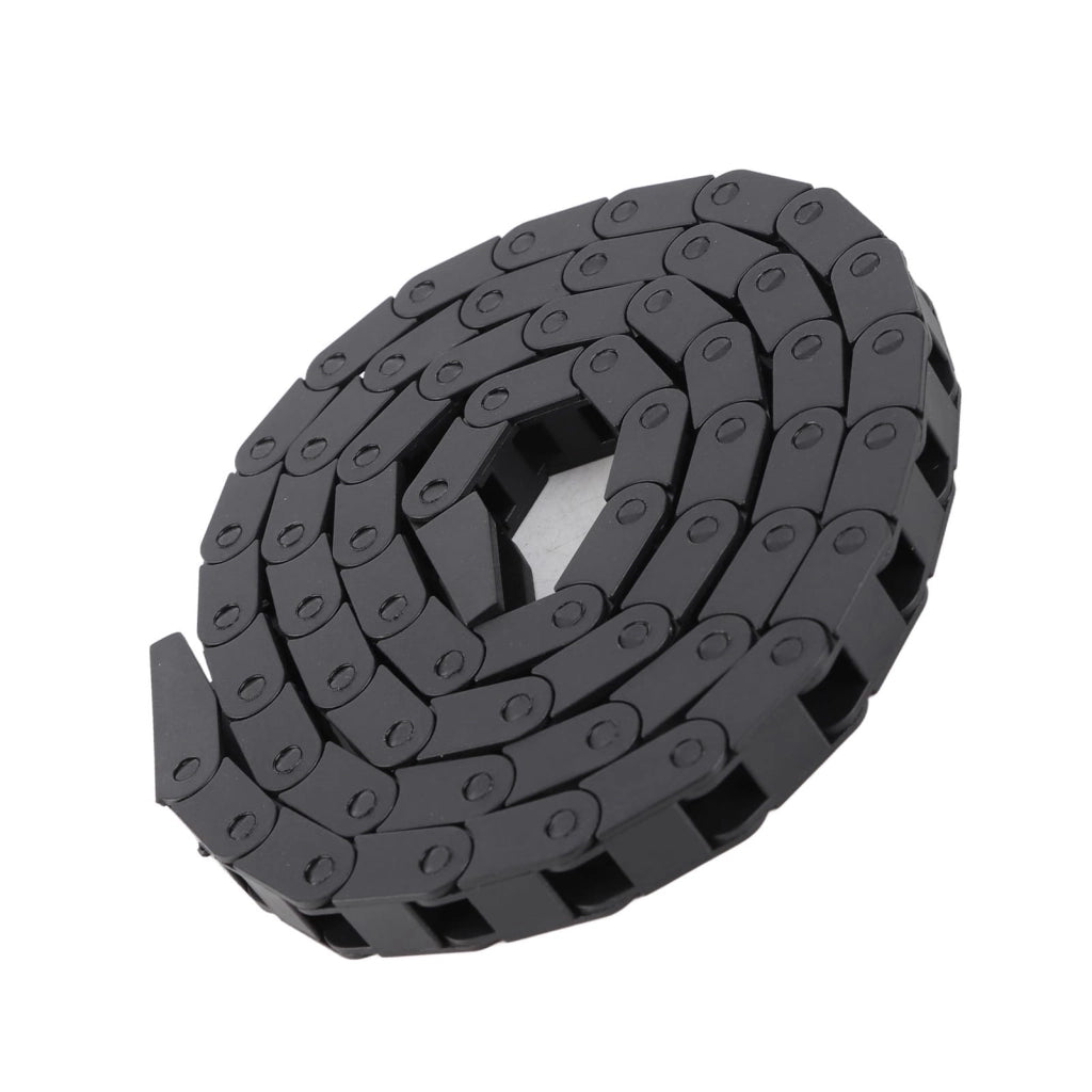 Catena portacavi 7x7 mm, nera, in nylon, per stampanti 3D e macchine CNC