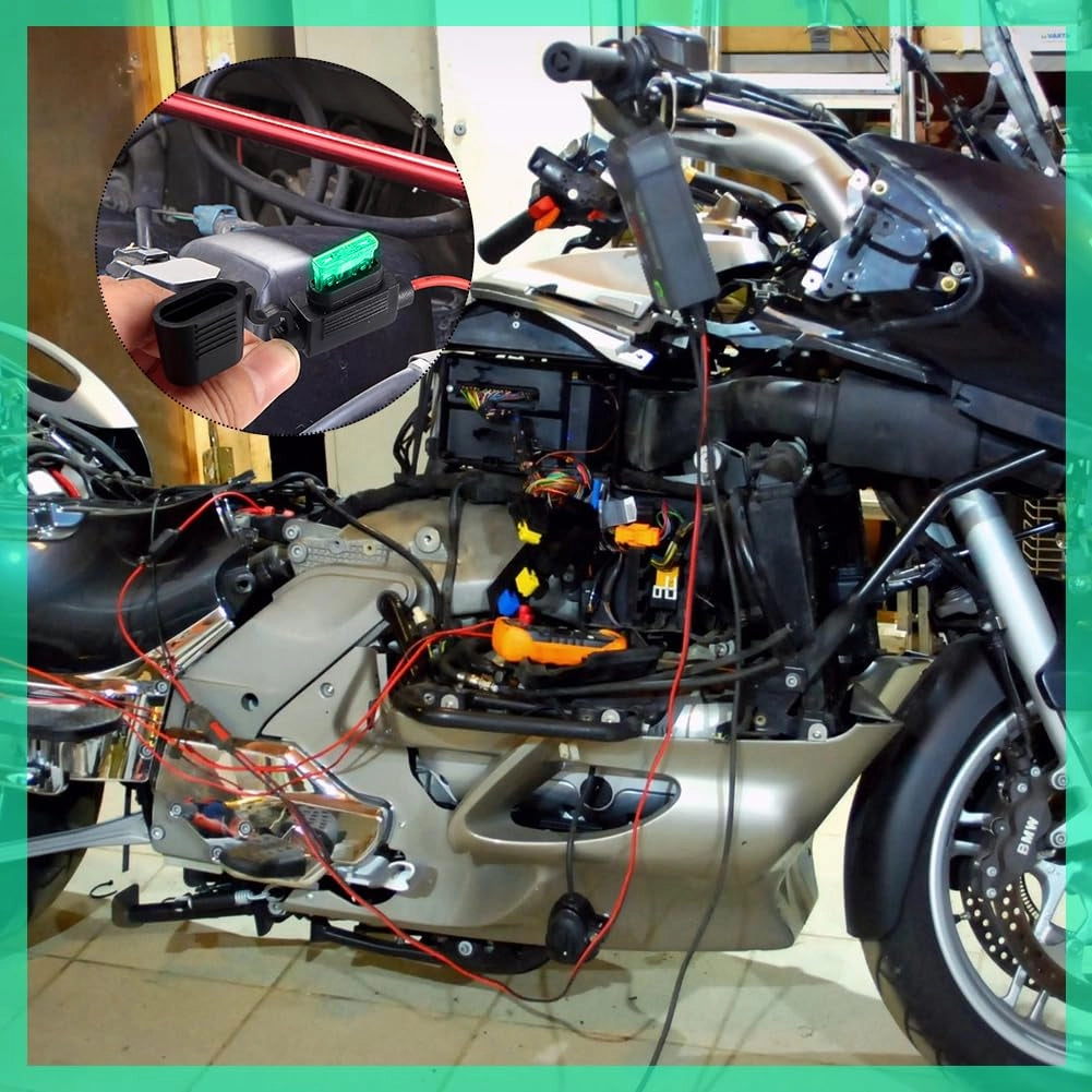 Portafusibili 12 AWG, impermeabile, in rame, per auto, camion e imbarcazioni