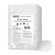 100 sacchetti sottovuoto lisci, dimensioni 20x30 cm, privi di BPA