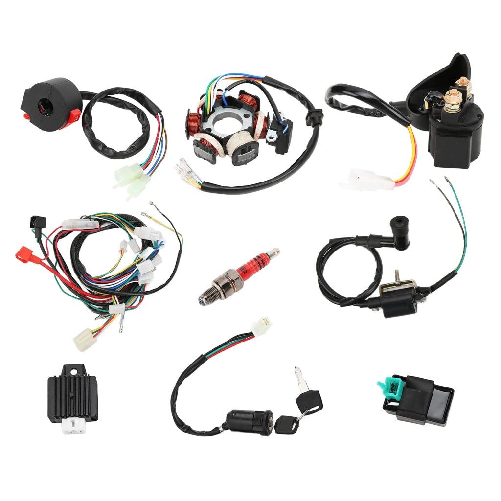 Kit di cablaggio per ATV, completo di statore, CDI, bobina di accensione, 12 pezzi