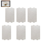 6 piastre in mica, dimensioni 6,5x11,5 cm, per microonde, ricambio