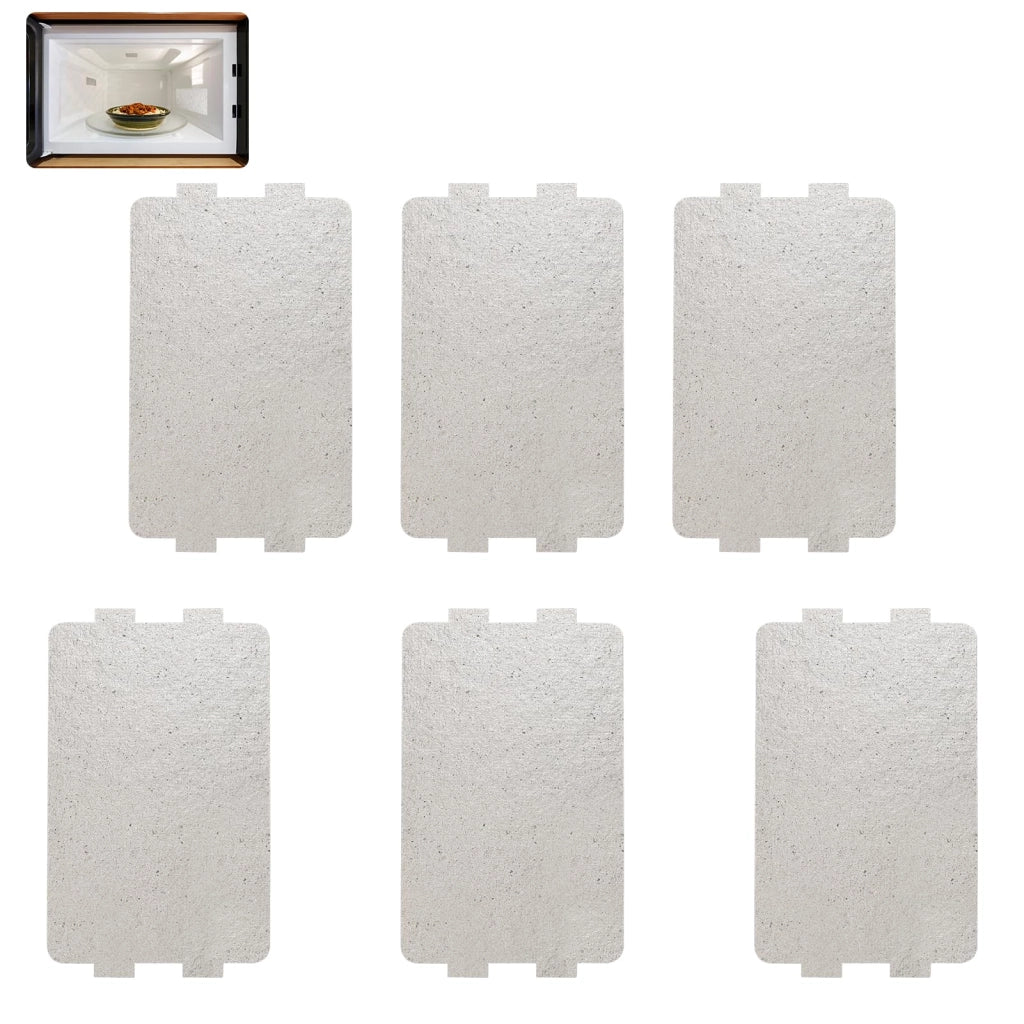 6 piastre in mica, dimensioni 6,5x11,5 cm, per microonde, ricambio