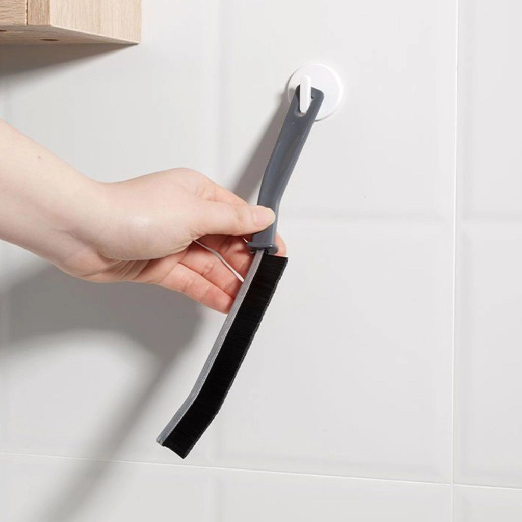 Spazzola per la pulizia delle fughe, rigida, set da 3 pezzi, ergonomica, per cucina e bagno