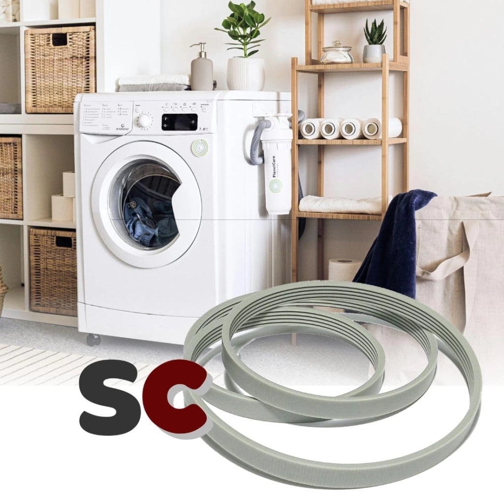 Cinghia per lavatrici, modello EL 1195 J5, lunghezza 1195 mm, tipo J, elastica