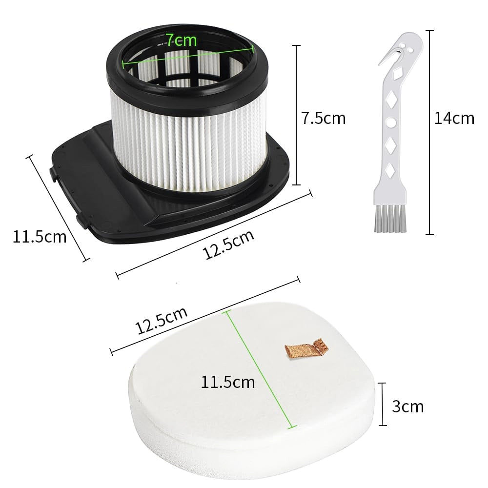 Set di filtri per aspirapolvere a batteria Shark, modelli IZ201UK e IZ251UK