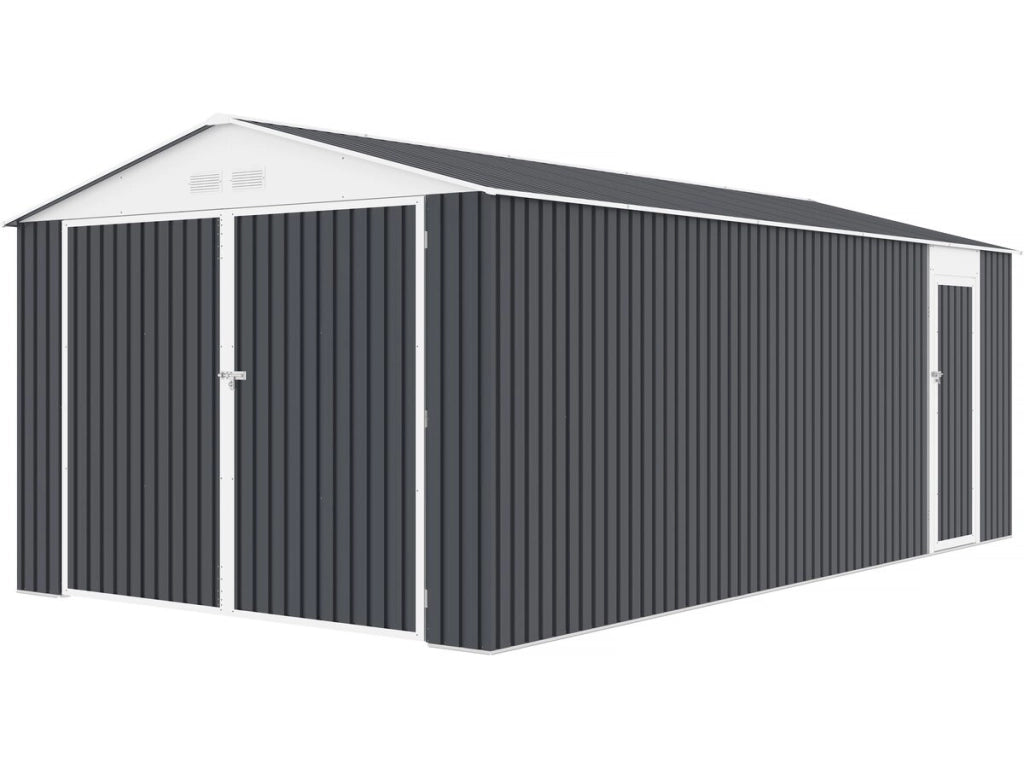 Garage in metallo "Houston" - 18,56 m² con pannello solare - Antracite