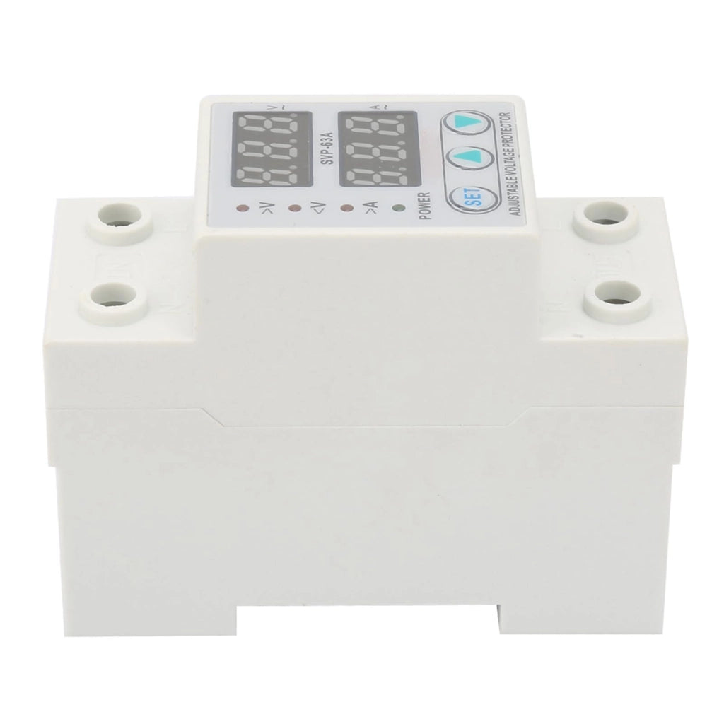 Dispositivo di protezione da sovratensione e sovracorrente SVP-63A, con doppio display a LED, 230 V