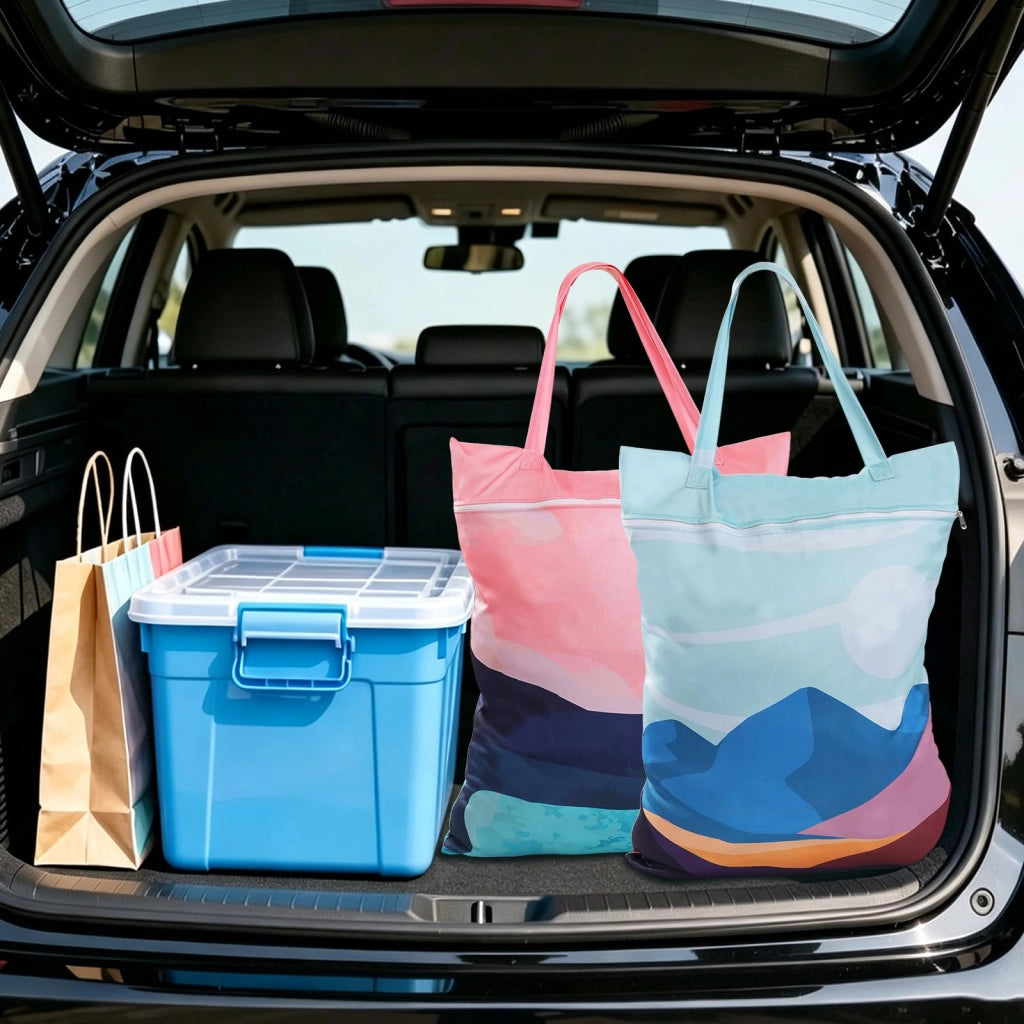 Borsa da viaggio impermeabile e resistente, ideale per la biancheria, con maniglia