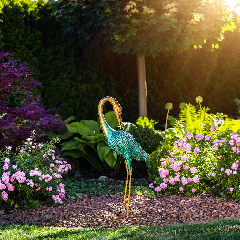 KADAX Gru decorativa da giardino in acciaio