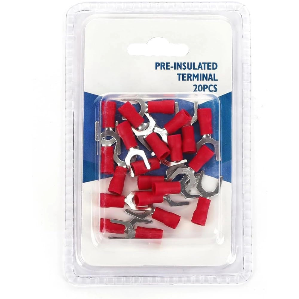 Morsetto isolato SV1.25-6, rosso, confezione da 20 pezzi
