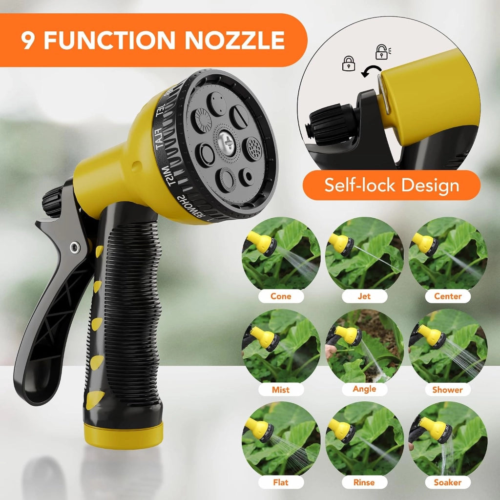 Avvolgitubo da giardino automatico con tubo da 28+2 m