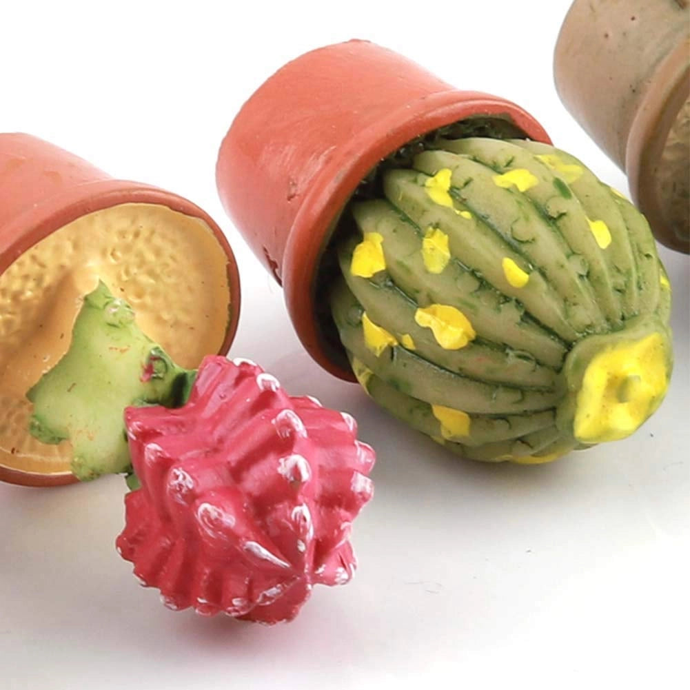 Set di 7 mini piante artificiali, verdi, di 3,5 cm, per decorazioni