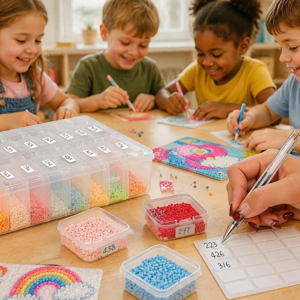 Scatola per la conservazione delle perle, con 30 contenitori trasparenti a scatto, dimensioni 5,5 cm