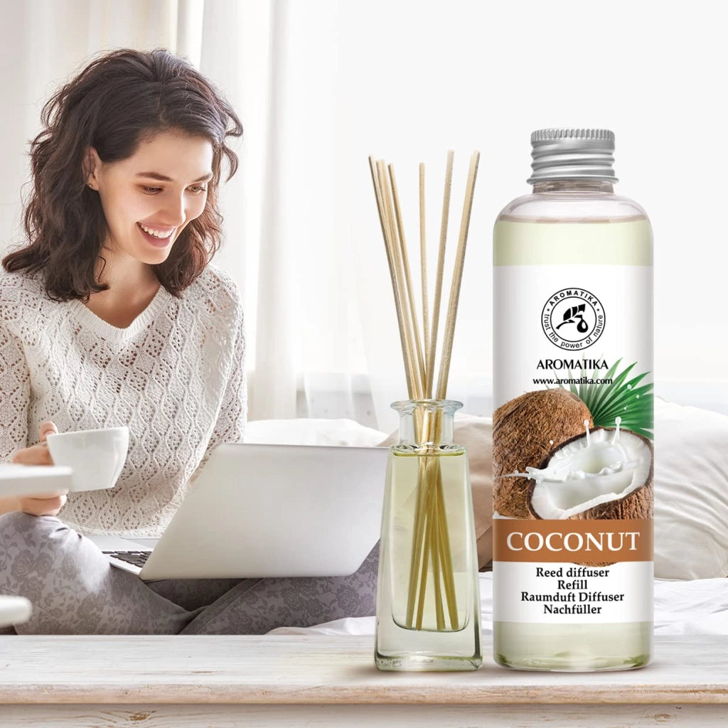 Ricarica profumatore d'ambiente Lemongrass & Cocco, 400 ml (2 flaconi da 200 ml)